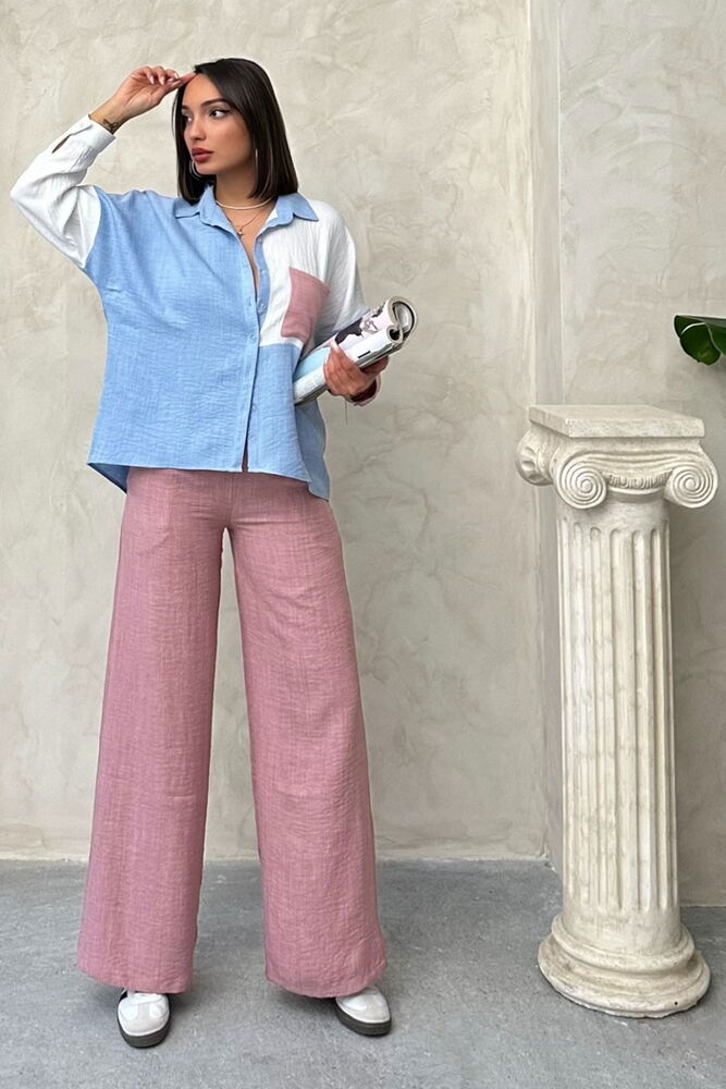 Topshow Powder Linen Wholesale Trousers