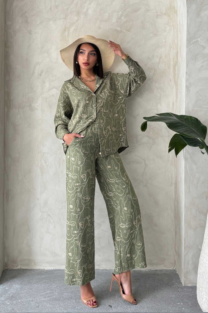 Embroidered Wholesale Pants - Light Khaki | Topshow