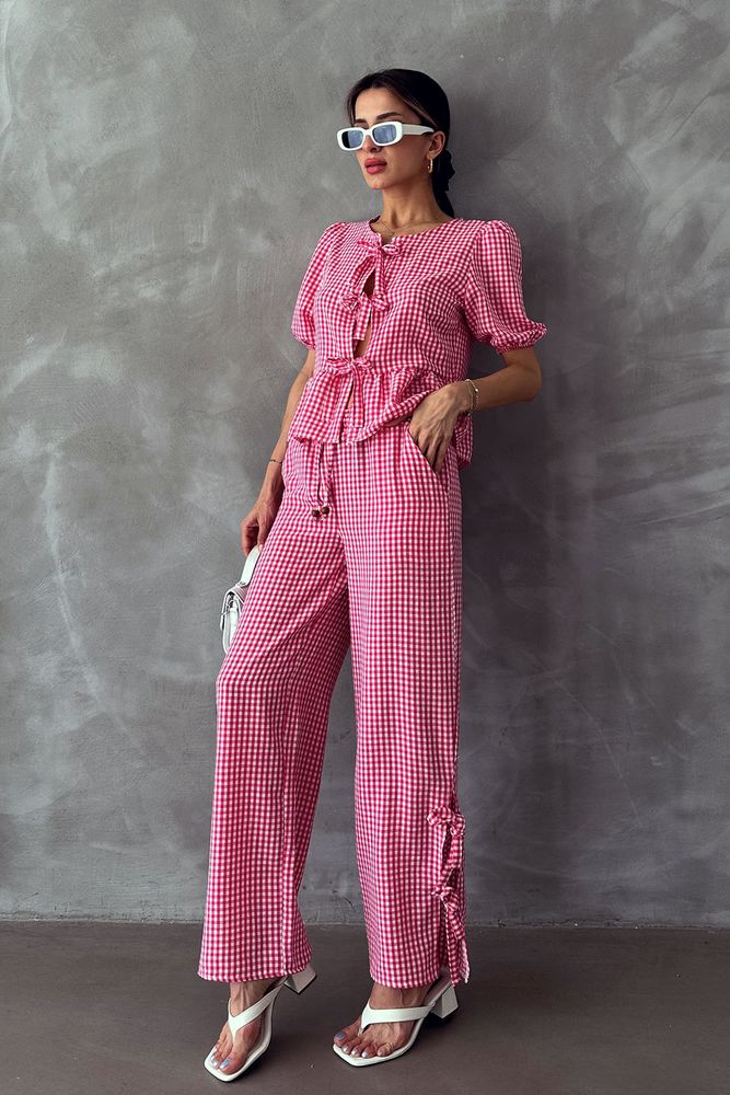 Topshow Fuchsia Pitikare Trousers