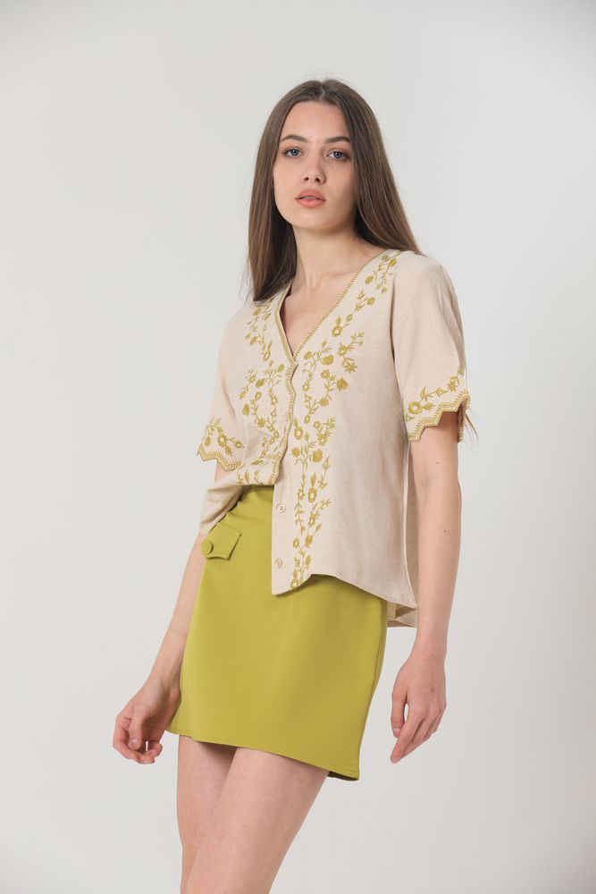 Stone Landy Embroidery Blouse