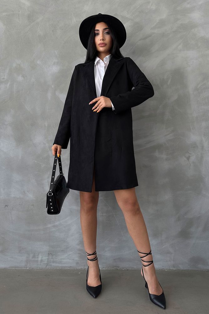 Topshow Black Nubuck Wholesale Coat