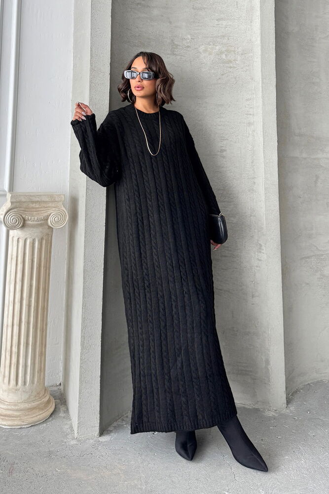 Topshow Black Wholesale Knitwear Dress