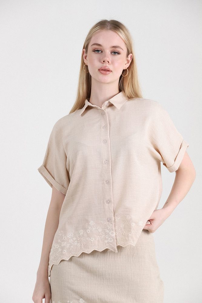 Topshow Stone Skirt Embroidered Wholesale Shirt