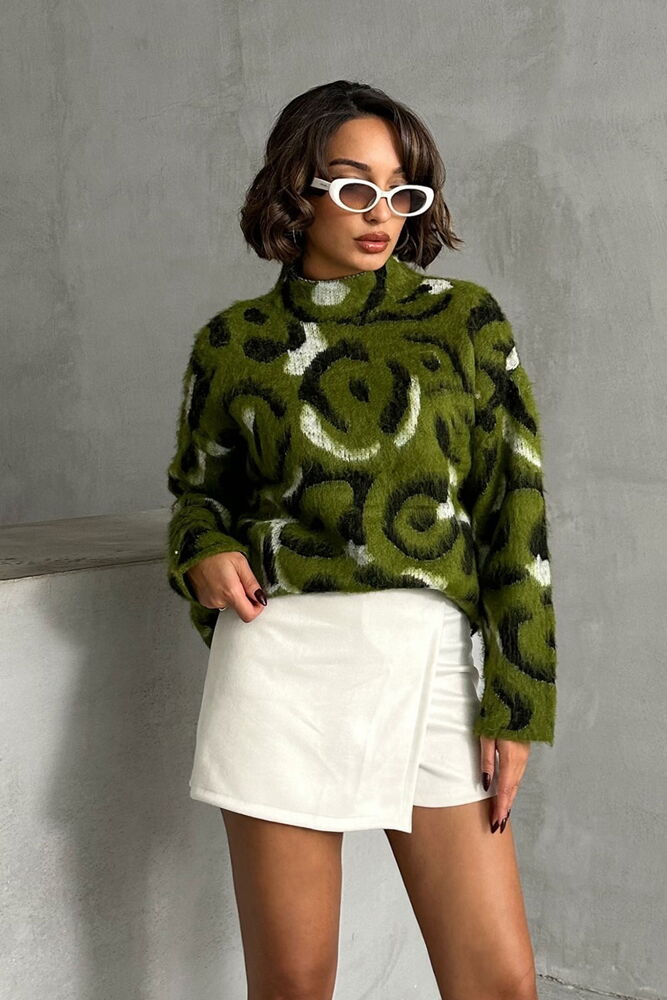 Topshow Khaki Knitwear Wholesale Sweaters