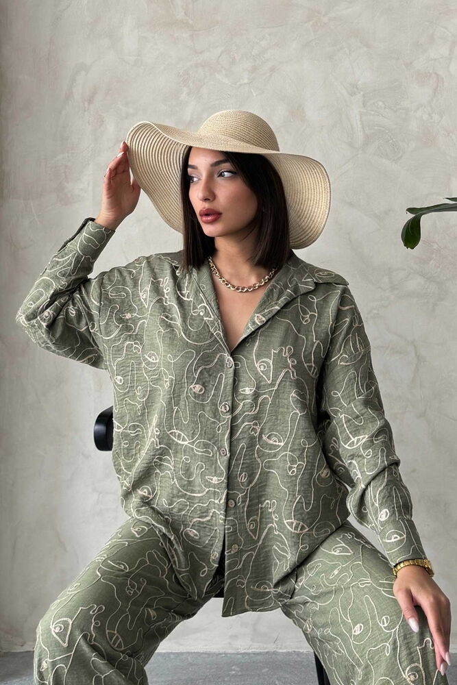 Embroidered Wholesale Shirt - Light Khaki | Topshow