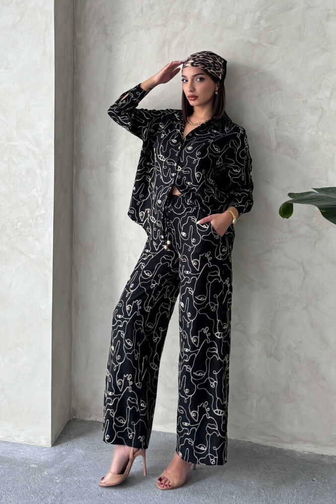 Embroidered Wholesale Pants - Black | Topshow