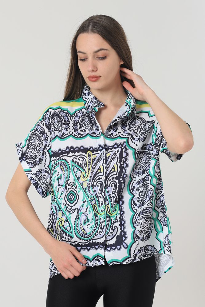 Topshow Paisley Pattern Mixed Printed Wholesale Shirts