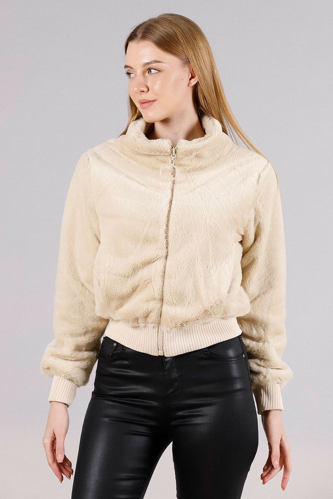 Topshow Stone Plush Wholesale Coat