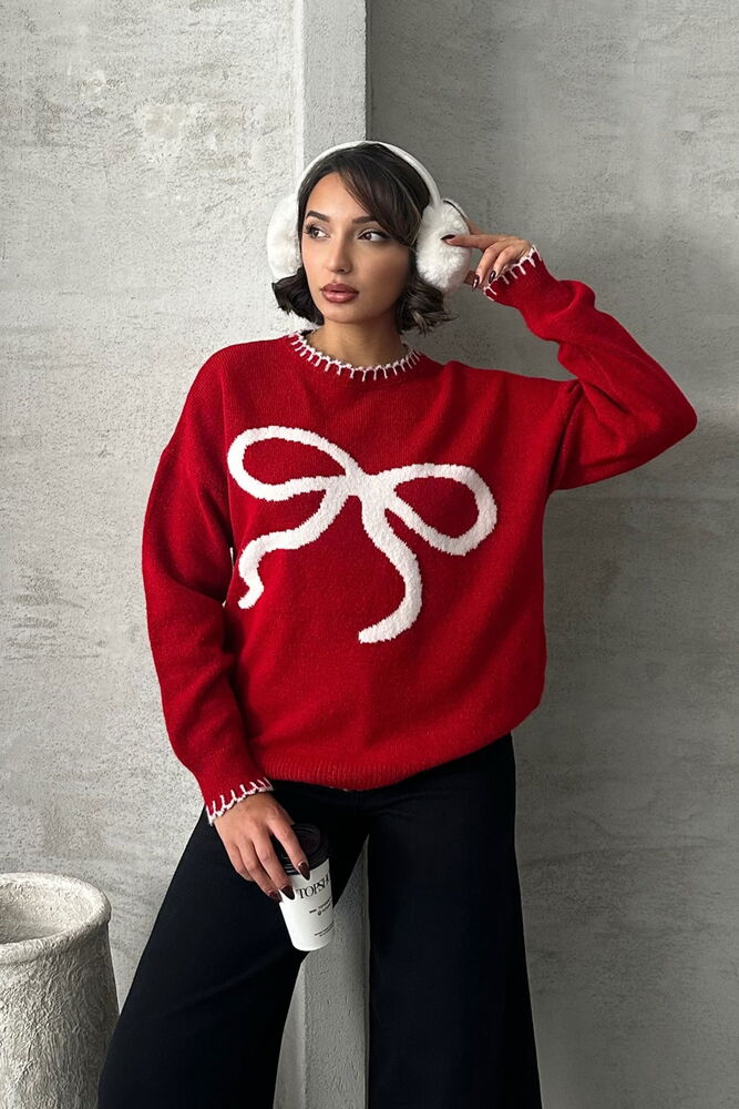 Topshow Red K 231 Knitwear Wholesale Wholesale Sweater