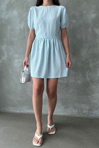 Topshow Blue Bicycle Collar Dress #1