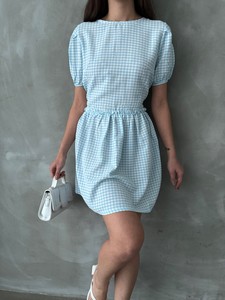 Topshow Blue Bicycle Collar Dress #4