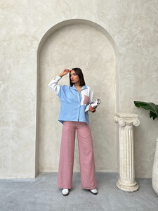 Topshow Powder Linen Wholesale Trousers #3