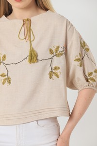 Topshow Stone Front Embroidered Wholesale Blouse #4