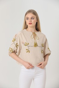 Topshow Stone Front Embroidered Wholesale Blouse #2