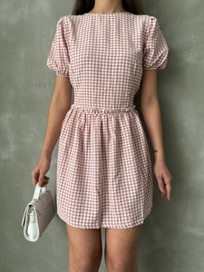 Topshow Powder Bike Collar Dress #4