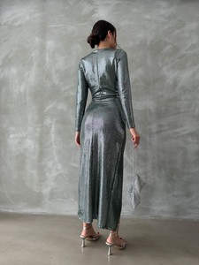 Topshow Emerald Silver Stone Long Dress #5