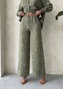 Embroidered Wholesale Pants - Light Khaki | Topshow #2