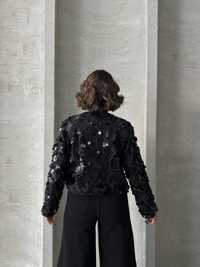 Topshow Black Sequin Wholesale Jacket #5