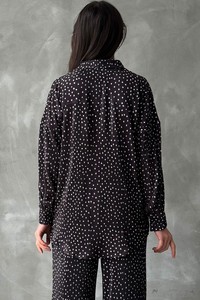 Topshow Black Polka Dot Wholesale Shirt #5