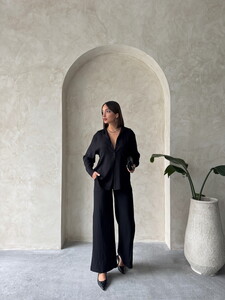 Black linen pants #3