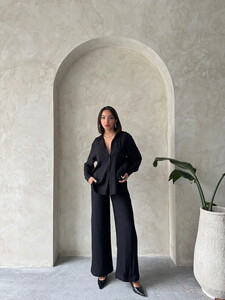 Black linen pants #2