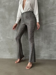 Topshow Gray Gold Lurex Wholesale Trousers #4