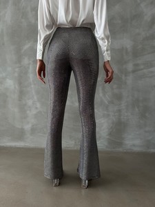 Topshow Gray Gold Lurex Wholesale Trousers #5