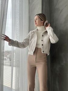 Topshow Cream Dugli Bowl Coat #2