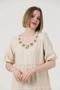 Topshow Stone Collar Wholesale Dress #4