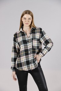 Topshow Emerald Plaid Pocket Lumberjack Wholesale Shirt #3