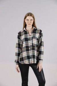 Topshow Emerald Plaid Pocket Lumberjack Wholesale Shirt #4