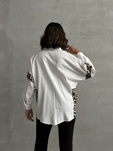 Topshow B. Leopard Wholesale Shirt with Leopard Detail #5