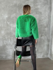 Topshow Emerald Faux Fur Jacket #5