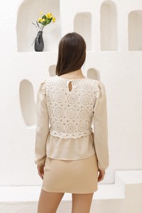 Topshow Raw Lace Detailed Blouse #5