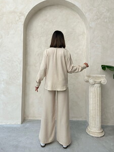 Topshow Stone Linen Wholesale Trousers #5