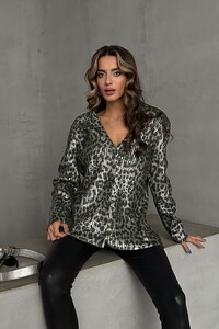 Topshow Leopard Wholesale Knit Cardigan #2