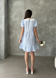 Topshow Blue Bicycle Collar Dress #3