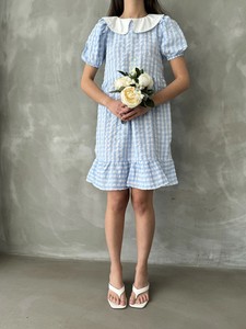 Topshow Blue Bicycle Collar Dress #2