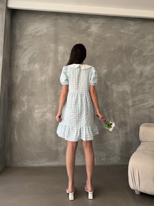 Topshow Mint Bicycle Collar Dress #5