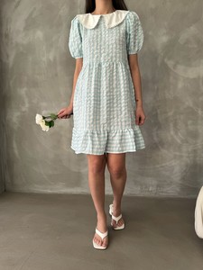 Topshow Mint Bicycle Collar Dress #2