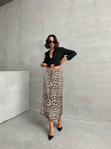 Topshow Leopard Leopard Patterned Wholesale Skirt #3