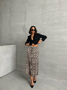 Topshow Leopard Leopard Patterned Wholesale Skirt #2