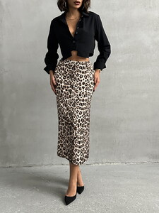 Topshow Leopard Leopard Patterned Wholesale Skirt #4