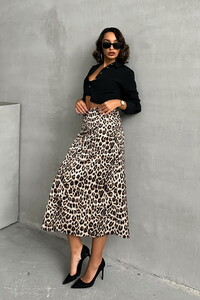 Topshow Leopard Leopard Patterned Wholesale Skirt #1