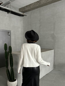 Topshow Bone K- Knitwear Wholesale Cardigan #5