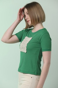 Topshow Emerald Front Lace Wholesale T-Shirt #3