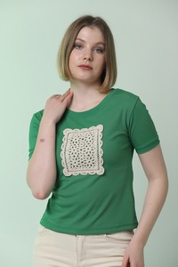 Topshow Emerald Front Lace Wholesale T-Shirt #2