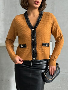 Topshow Kamel K- Knitwear Wholesale Cardigan #4