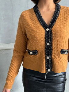 Topshow Kamel K- Knitwear Wholesale Cardigan #5