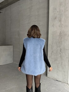 Topshow Blue Feathered Wholesale Vest #5